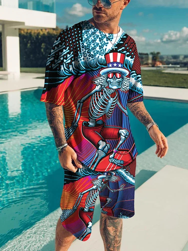 Men’s Color Block Track Set