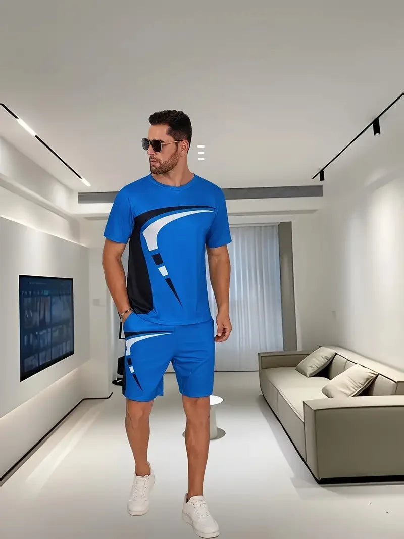 Men’s Color Block Track Set