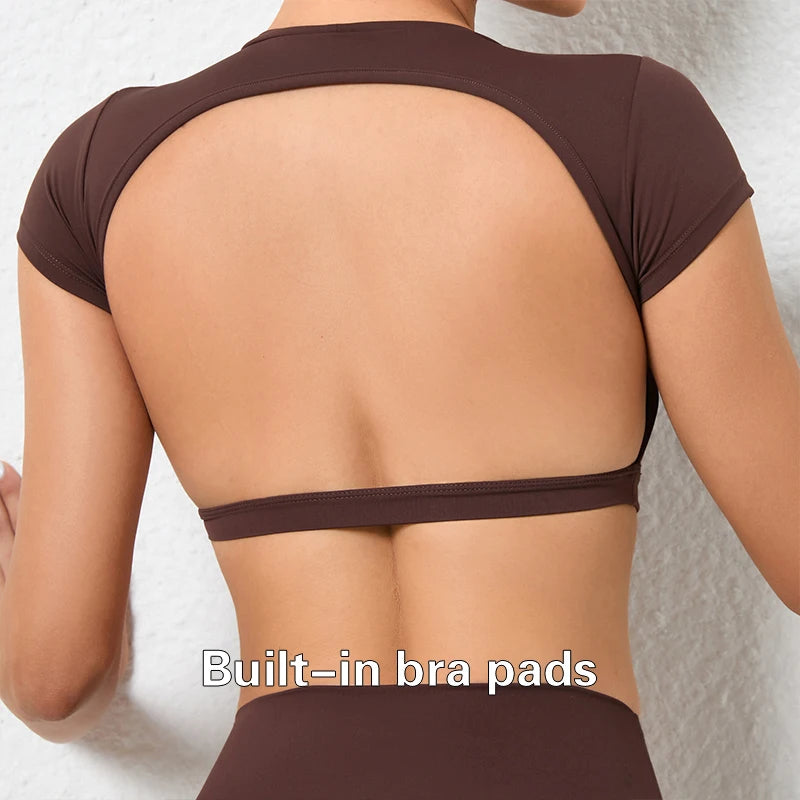 Women’s Backless Sport Crop Top