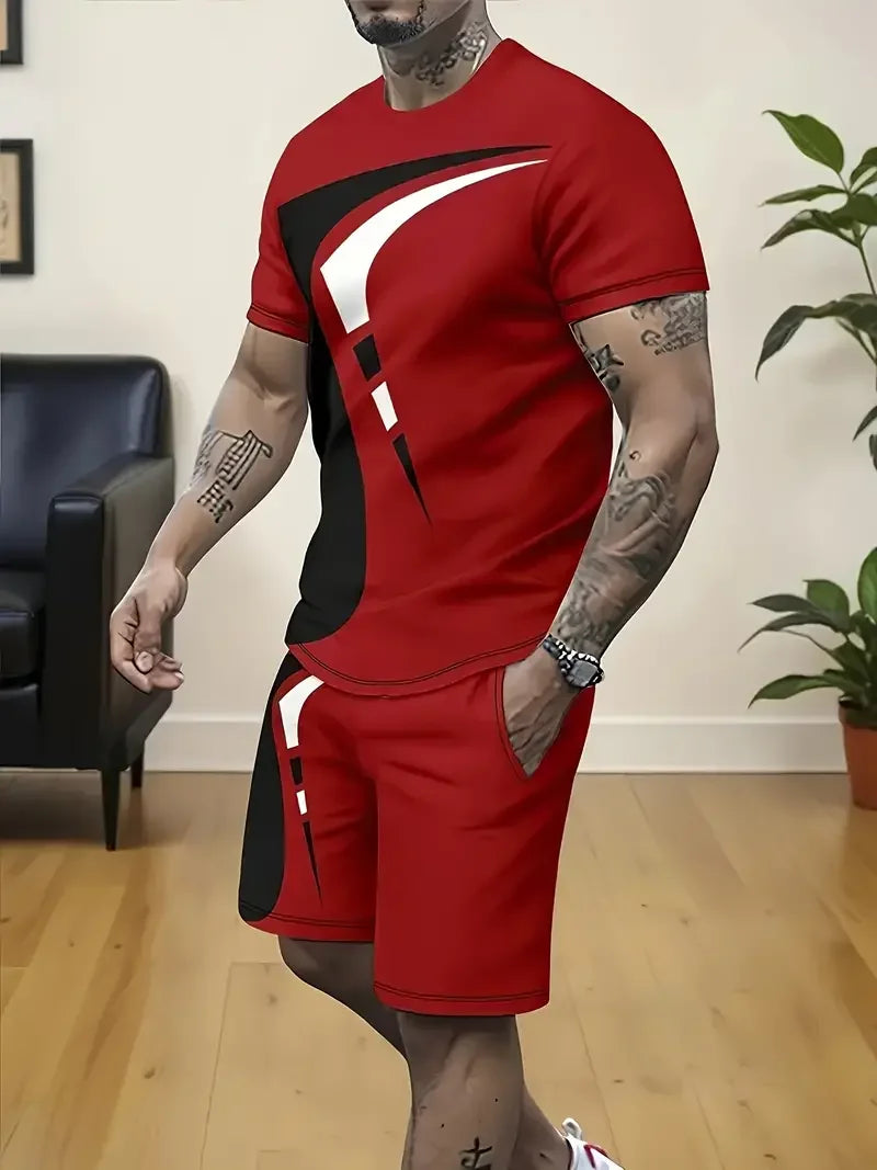 Men’s Color Block Track Set