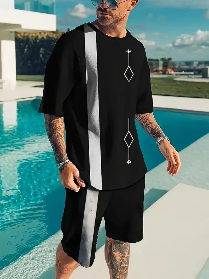 Men’s Color Block Track Set
