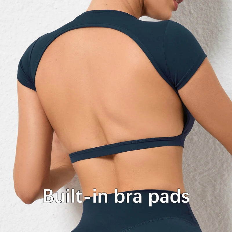 Women’s Backless Sport Crop Top