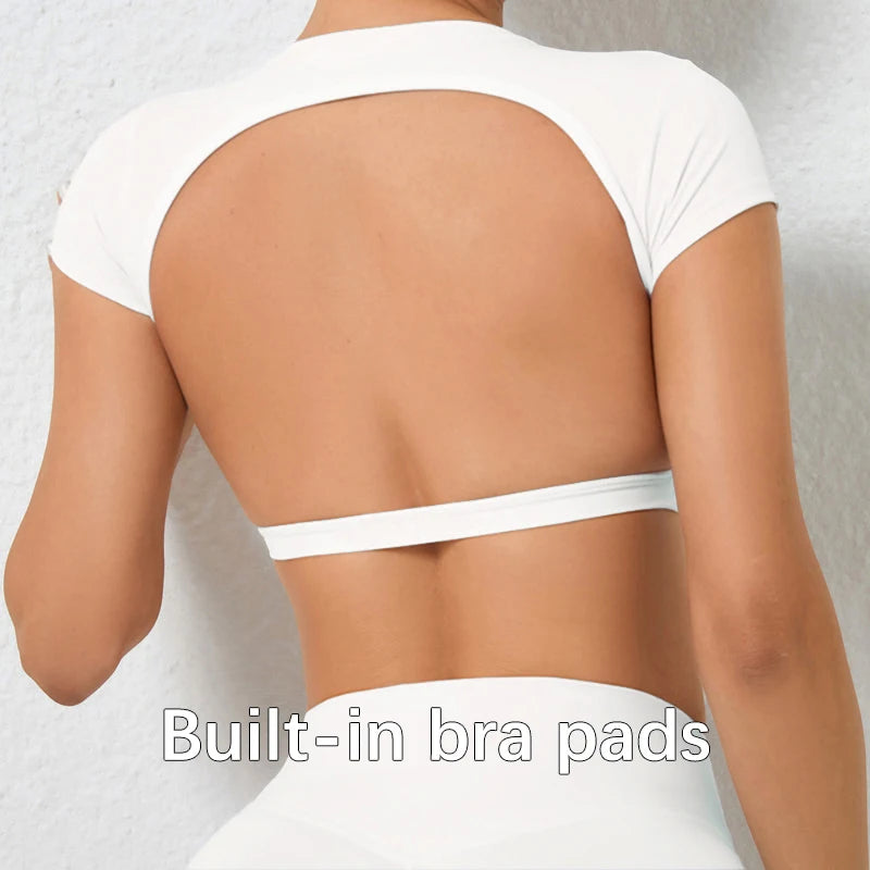 Women’s Backless Sport Crop Top