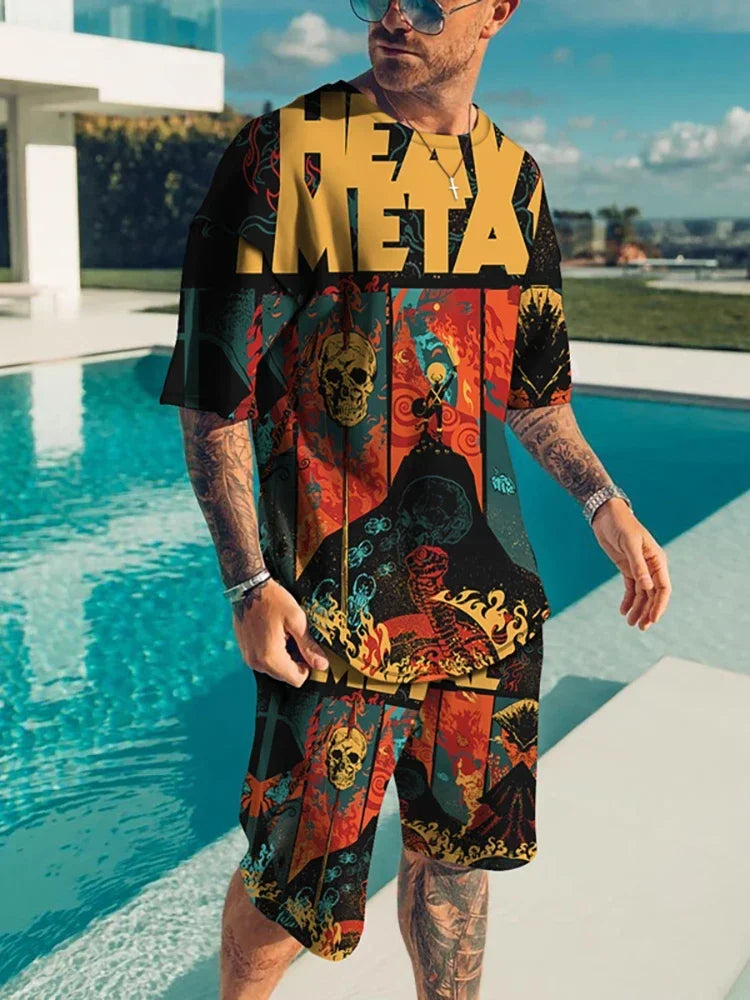 Men’s Color Block Track Set